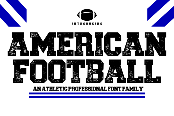 American Football Font: A Friendly Display Typeface for Creative Projects