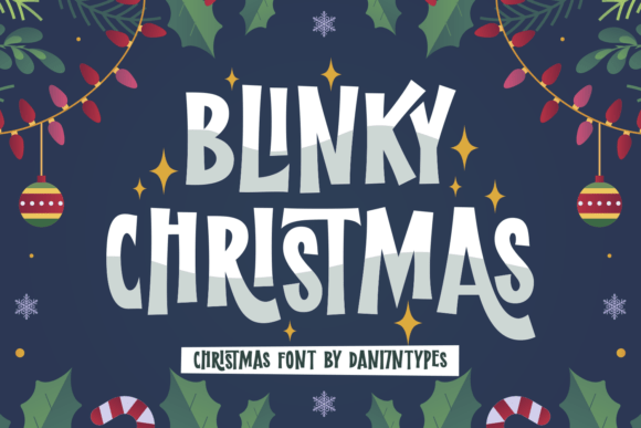 Blinky Christmas: A Festive Font for Holiday Magic