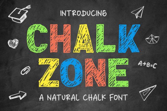 Chalk Zone: A Bold, Friendly Display Typeface
