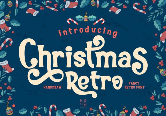 Christmas Retro: Vintage Charm for Modern Designs