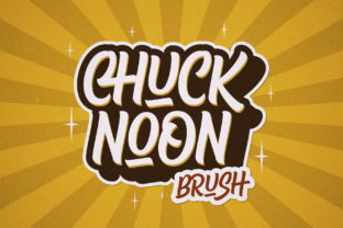 Chuck Noon Brush: A Bold Display Font with Vintage Charm