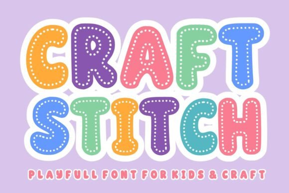 Craft Stitch: A Playful Handmade Display Font