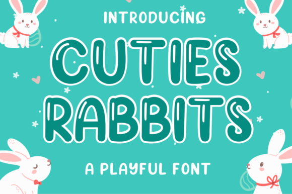 Cuties Rabbits: A Playful Font for Creative Projects