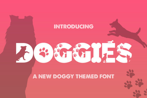 Doggies Silhouette: A Playful Display Font for Pet Projects