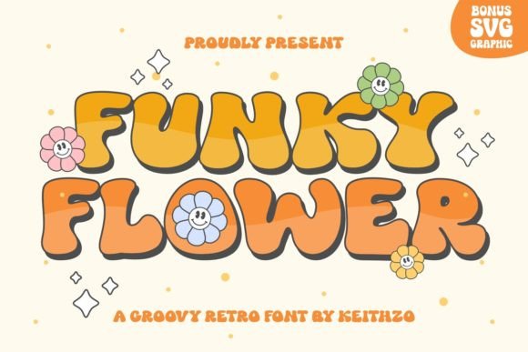 Funky Flower: A Display Font That Brings Joy to Your Designs