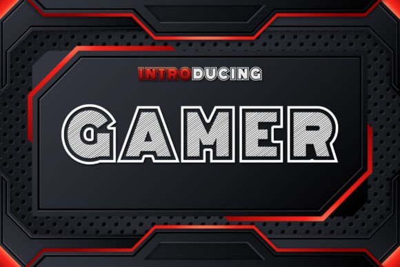 Gamer: The Bold Display Font for Dynamic Designs
