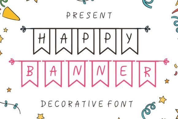 Happy Banner: A Fun Display Font for Joyful Designs