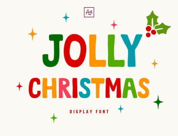 Jolly Christmas: A Festive Display Font for Cheerful Designs