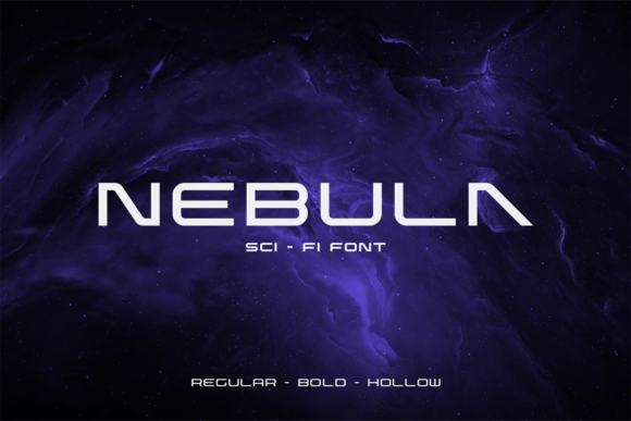 Nebula: The Futuristic Display Font for Sci-Fi Design
