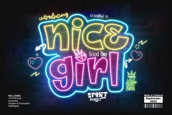 Nice Girl: A Bold Graffiti Font for Creative Designs