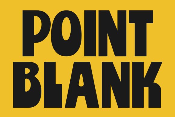 Point Blank: Groovy Retro Display Font for Bold Designs