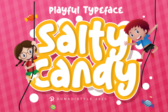 Salty Candy: A Cheerful Font for Kids' Designs