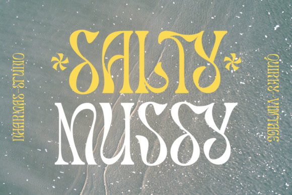 Salty Mussy: A Stylish Display Font for Modern Creators