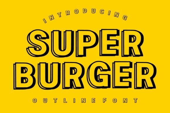 Super Burger: A Bold Display Font for Dynamic Designs