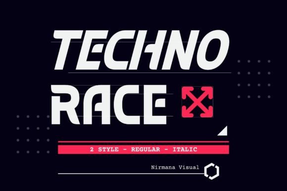 Techno Race: A Strong, Sporty Display Font for Modern Design