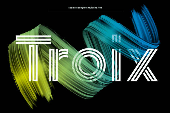 Troix: A Display Font for Bold, Modern Design Projects