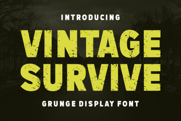 Vintage Survive: A Font with Raw, Resilient Character