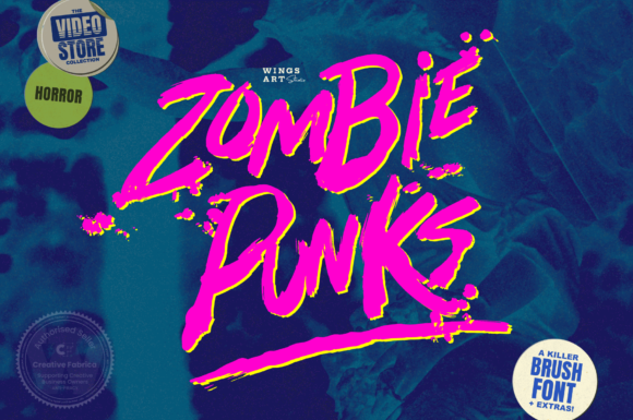 Zombie Punks: A Futuristic Font for Street Art